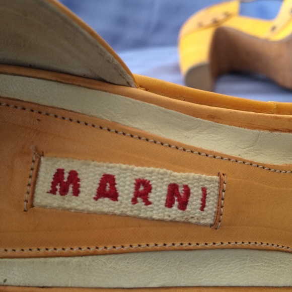 Marni Yellow Chunky Platform Sandals - Picture 8 of 8